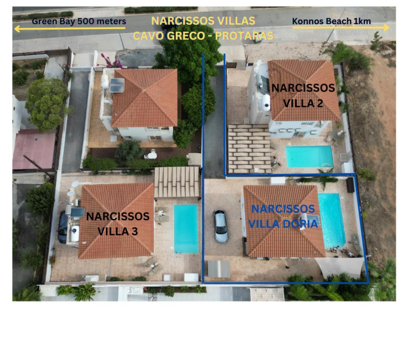 Narcissos Villa Doria โปรทาราส ภายนอก รูปภาพ